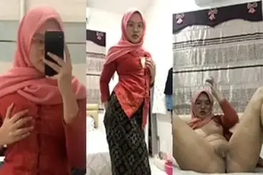 ABG Jilbab Pink Colmek Memek Basah Indo