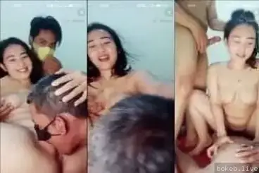 Threesome Live Bareng Cewek Tubuh Mantap Sampe Squirt